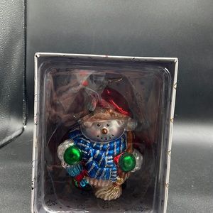 AMC New York Glass Snowman